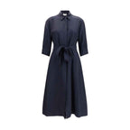 P.A.R.O.S.H. Blue Viscose Casual Dress