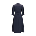 P.A.R.O.S.H. Blue Viscose Casual Dress