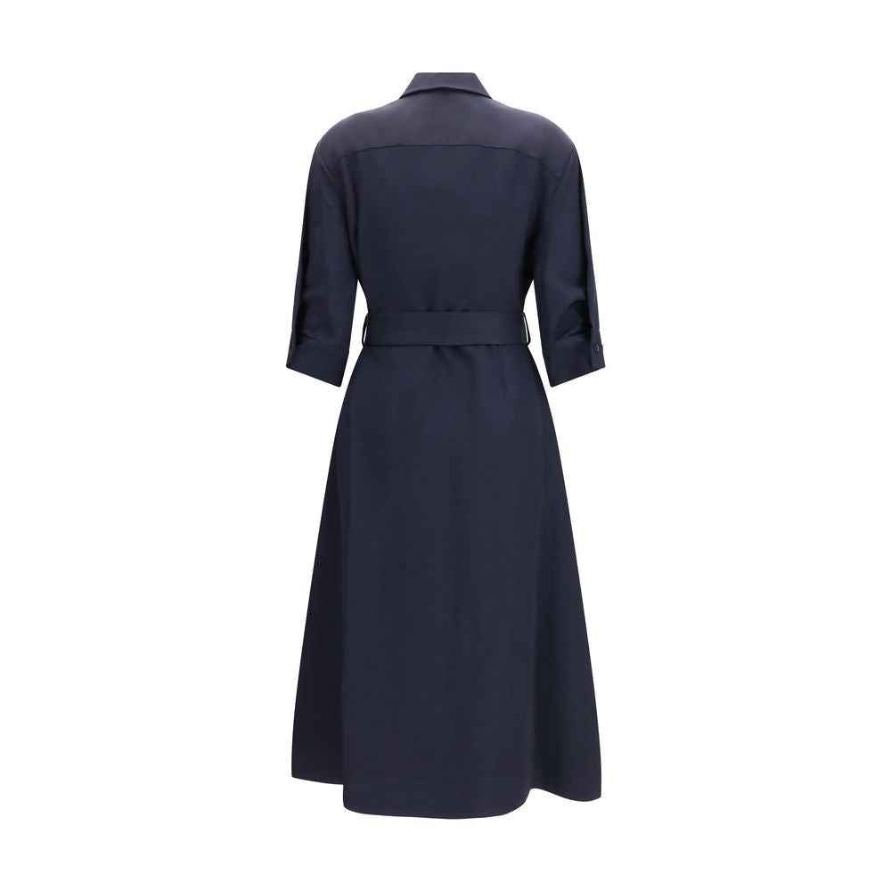 P.A.R.O.S.H. Blue Viscose Casual Dress