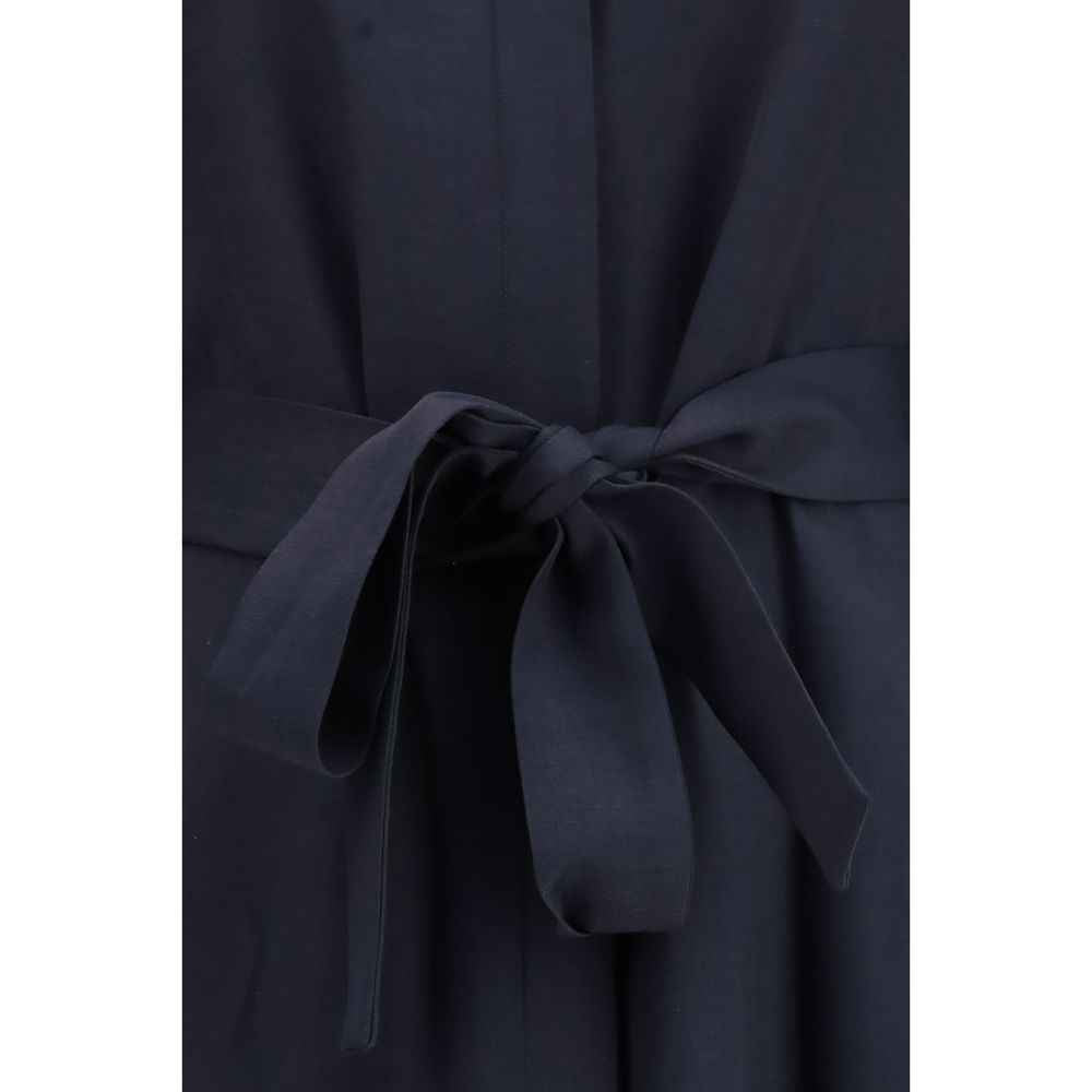 P.A.R.O.S.H. Blue Viscose Casual Dress