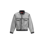 Diesel Gray Cotton Denim Jacket