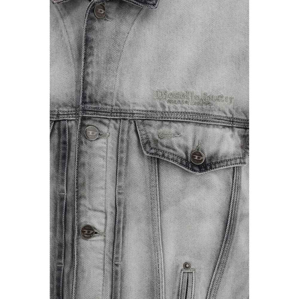 Diesel Gray Cotton Denim Jacket