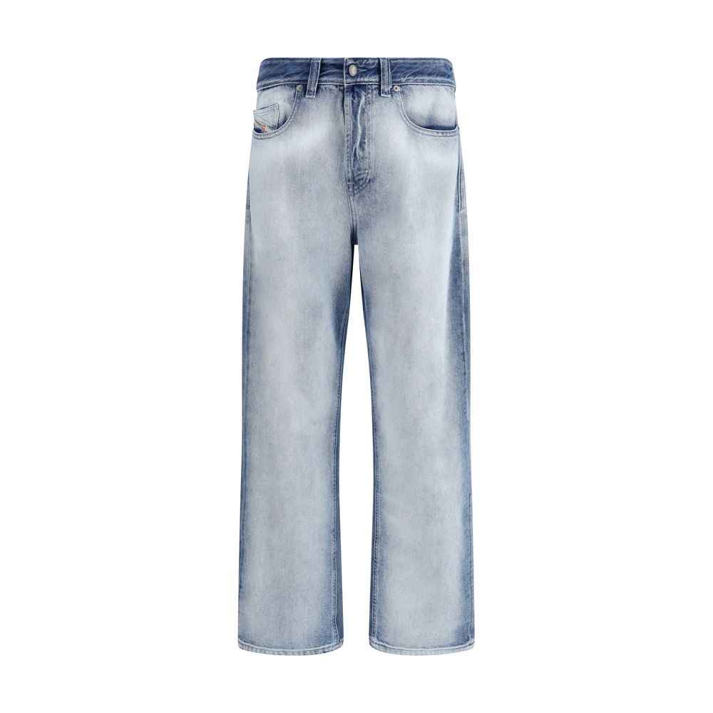 Diesel Blue Cotton Bootcut Jeans
