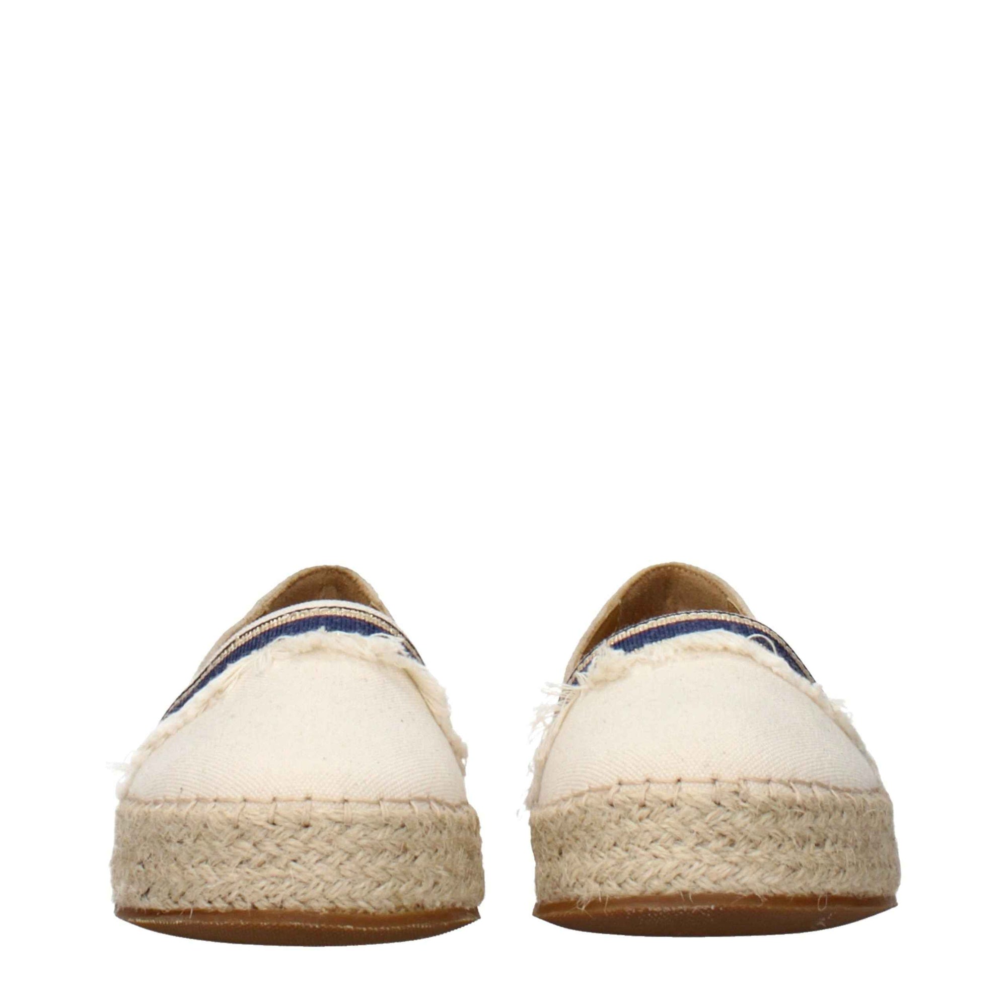 Eleventy Beige Fabric Espadrilles