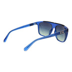 Guess Blue Stainless Steel Sunglasses