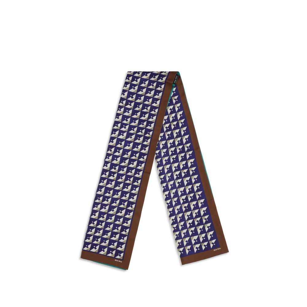 Miu Miu Multicolor Silk Scarf