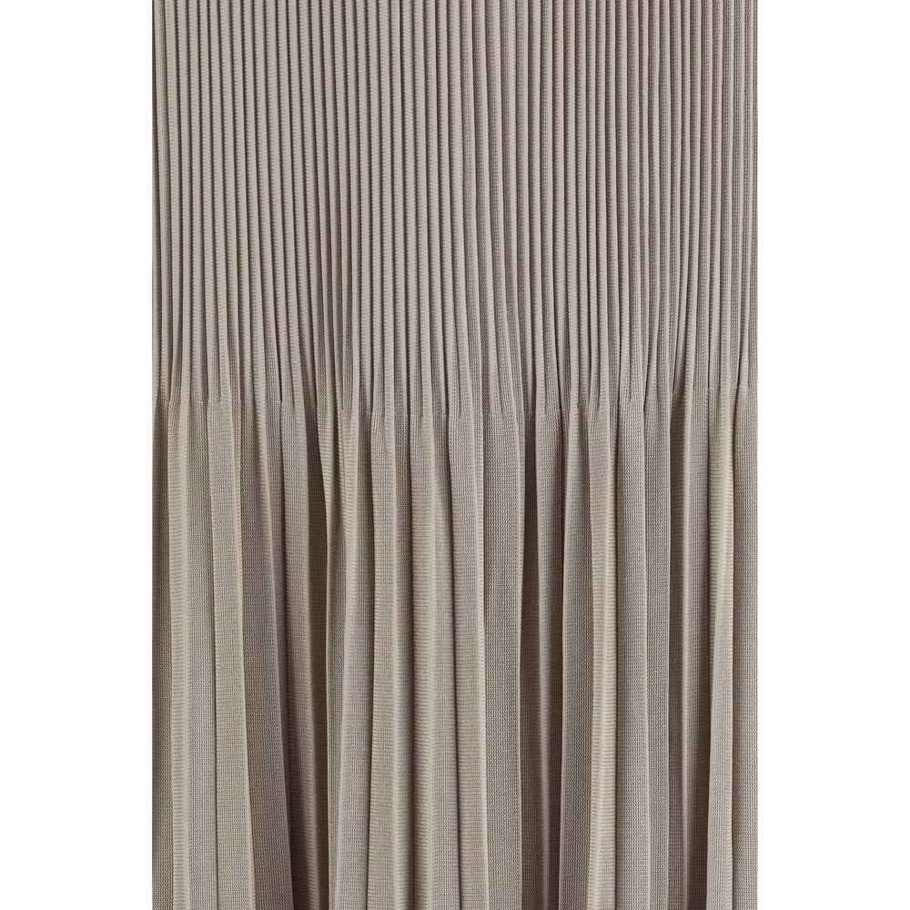 Giorgio Armani Gray Viscose Midi Skirt