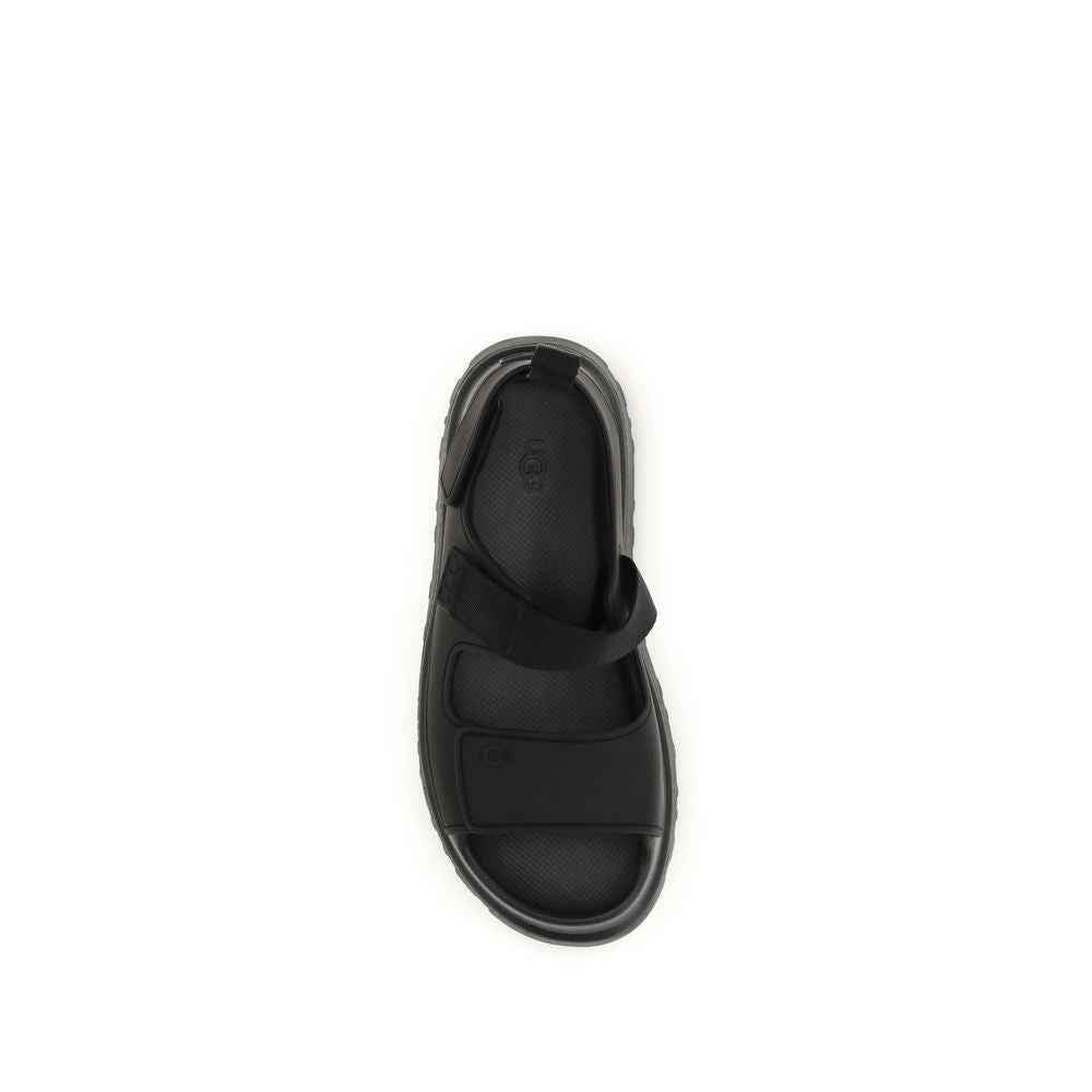 UGG Black Recycled Polyester Platform Sandals