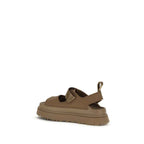 UGG Brown Recycled Polyester Flat Sandals
