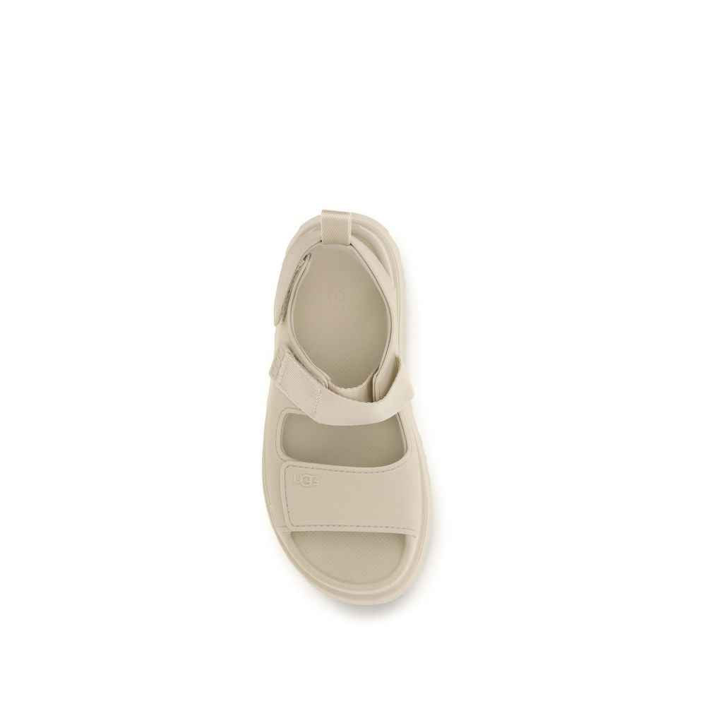 UGG Beige Recycled Polyester Flat Sandals