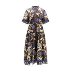 Alemais Brown Cotton Casual Dress