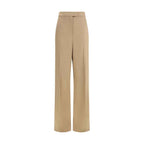 Valentino Beige Silk Dress Pants