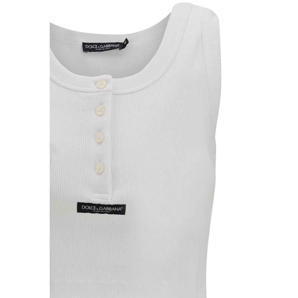Dolce & Gabbana White Cotton T-Shirt