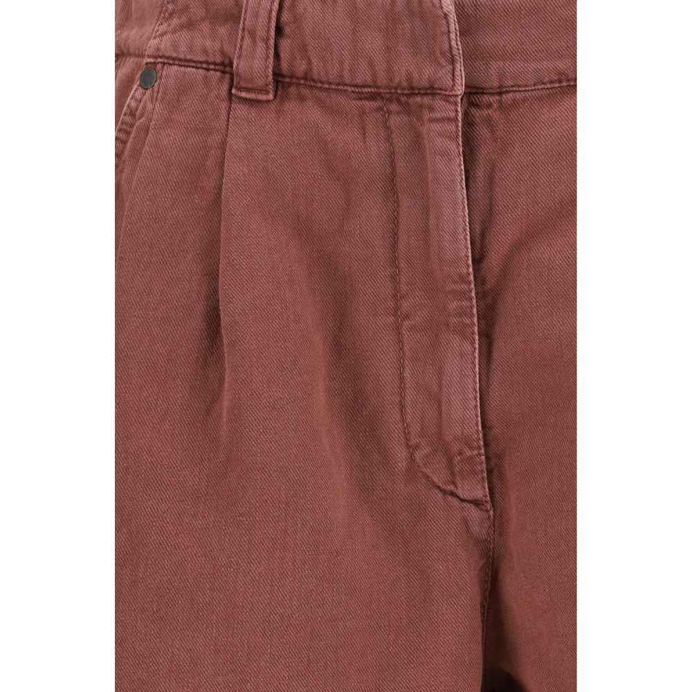 Brunello Cucinelli Brown Cotton Bermuda Shorts