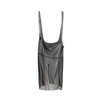 Prada Black Polyester Midi Skirt