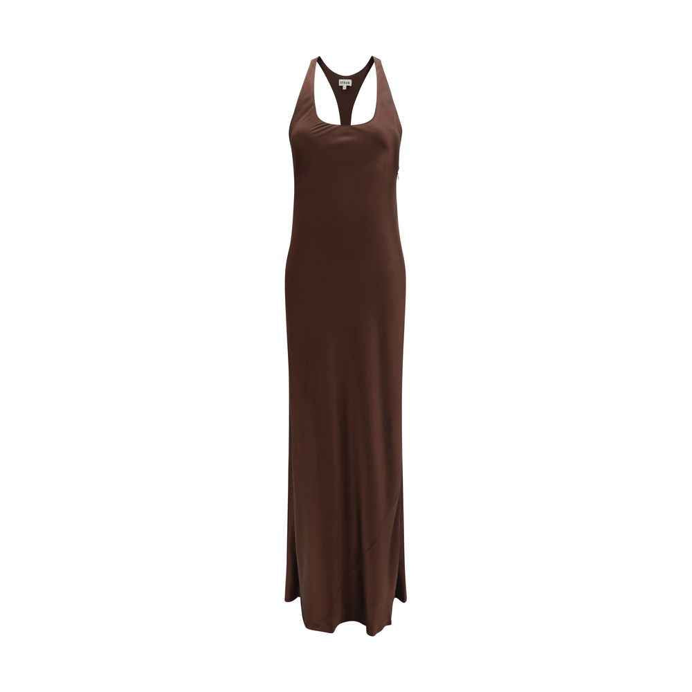 Staud Brown Acetate Casual Dress