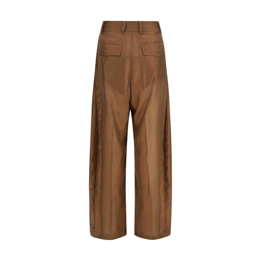 The Latest Brown Cotton Casual Pants