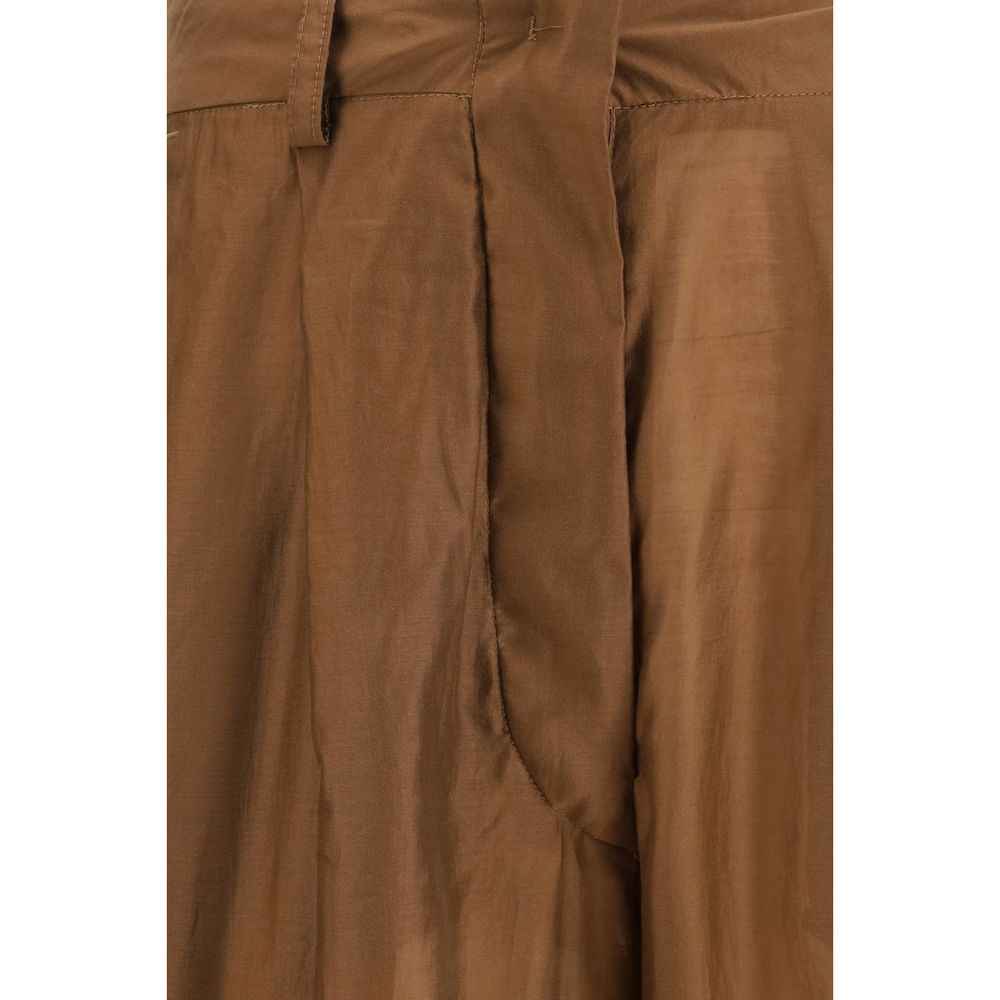 The Latest Brown Cotton Casual Pants