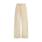 The Latest Beige Cotton Casual Pants