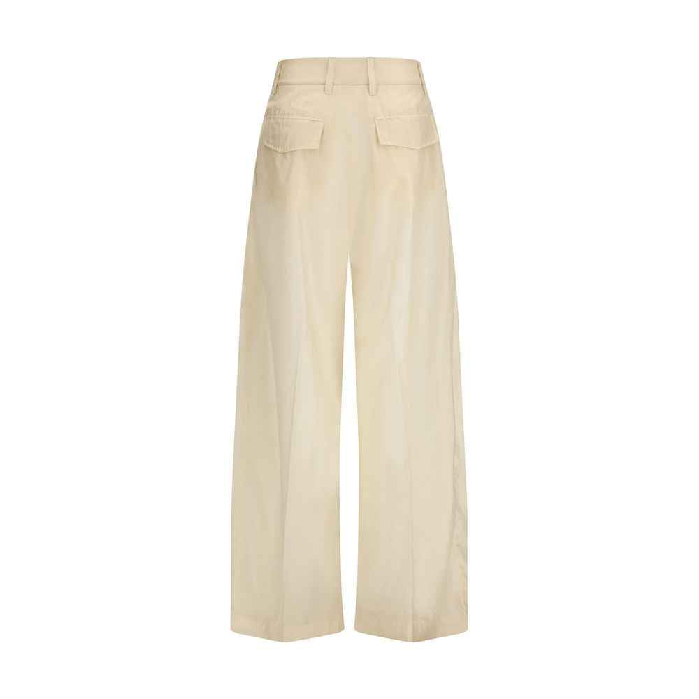 The Latest Beige Cotton Casual Pants