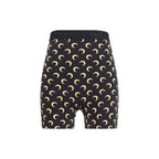 Marine Serre Black Polyamide Bermuda Shorts