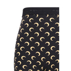 Marine Serre Black Polyamide Bermuda Shorts