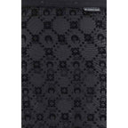 Marine Serre Black Recycled Polyamide Midi Skirt