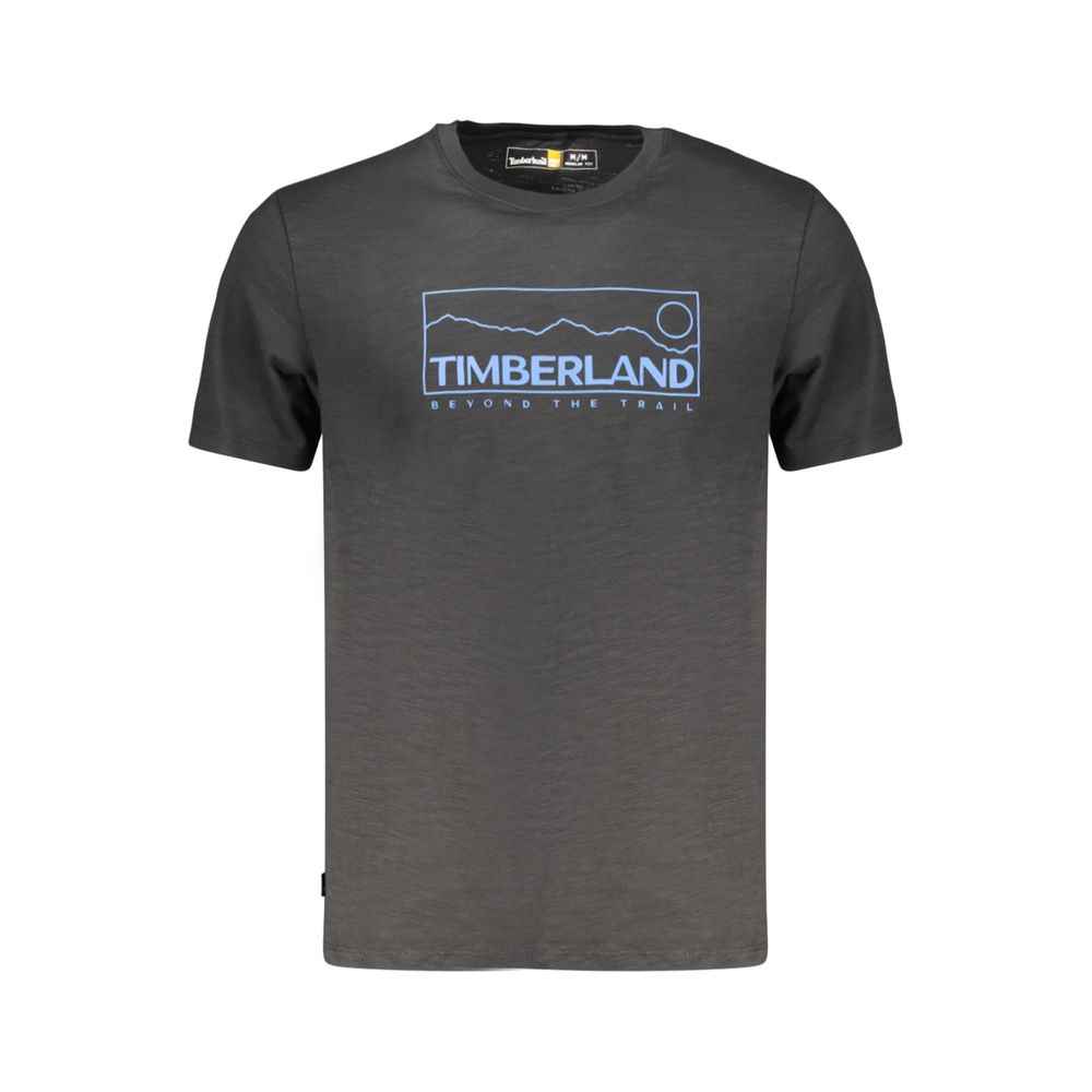 Timberland Black Cotton Men T-Shirt