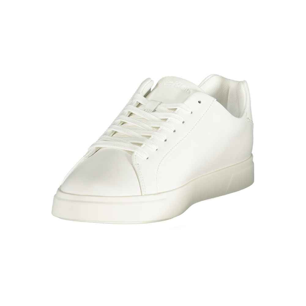 Calvin Klein White Polyester Low Top Sneakers