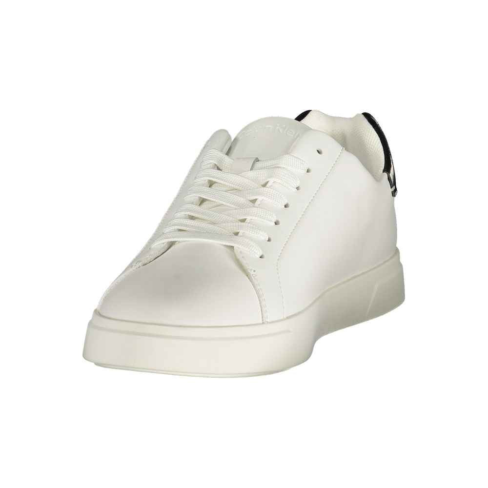 Calvin Klein White Polyester Athletic Sneakers