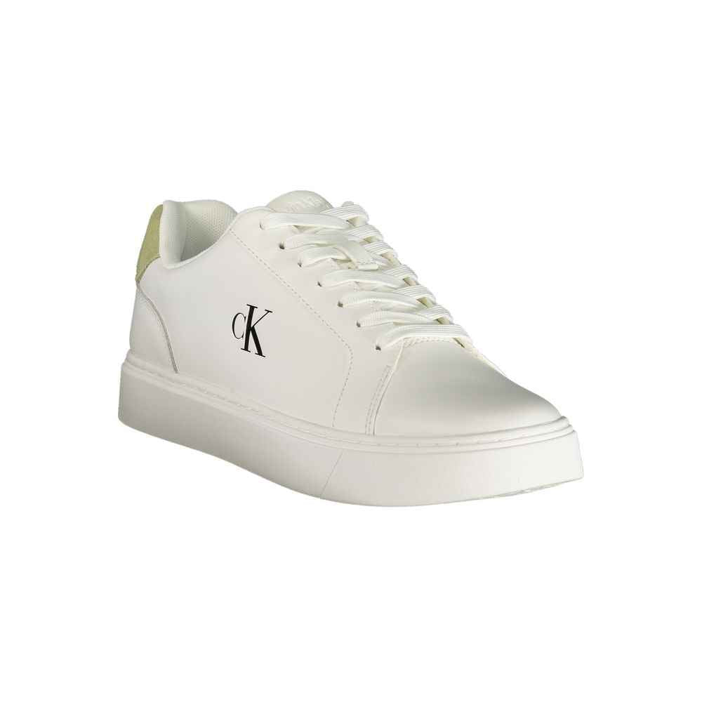 Calvin Klein White Polyester Athletic Sneakers