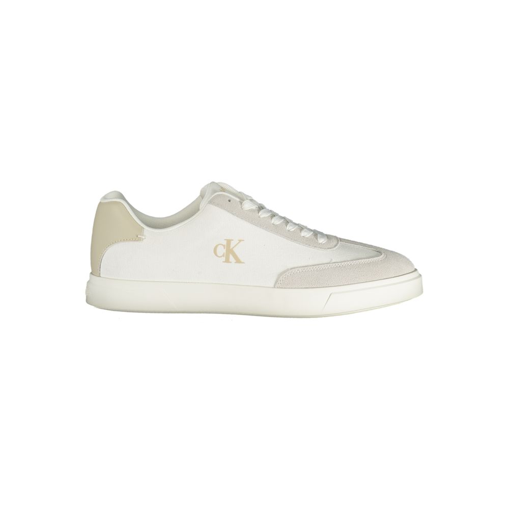 Calvin Klein White Polyurethane Men Sneaker