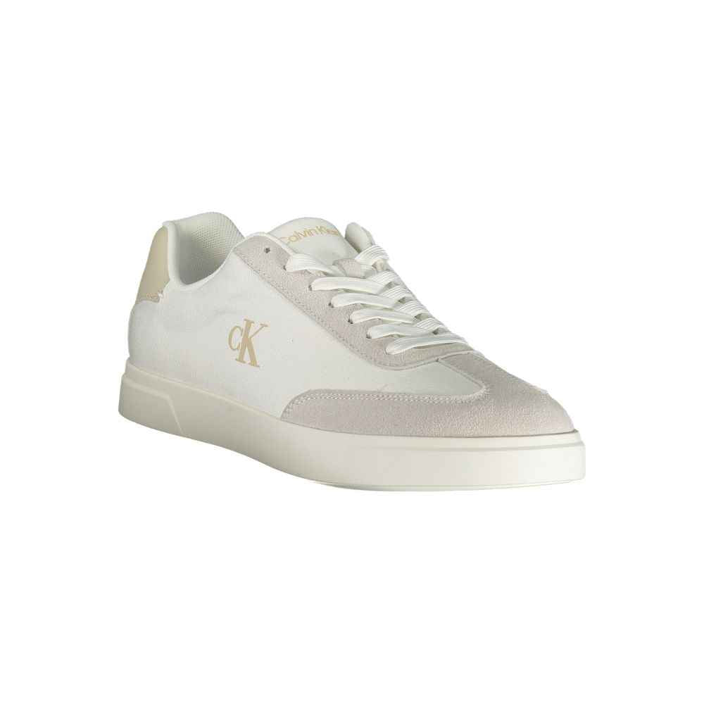 Calvin Klein White Polyester Athletic Sneakers