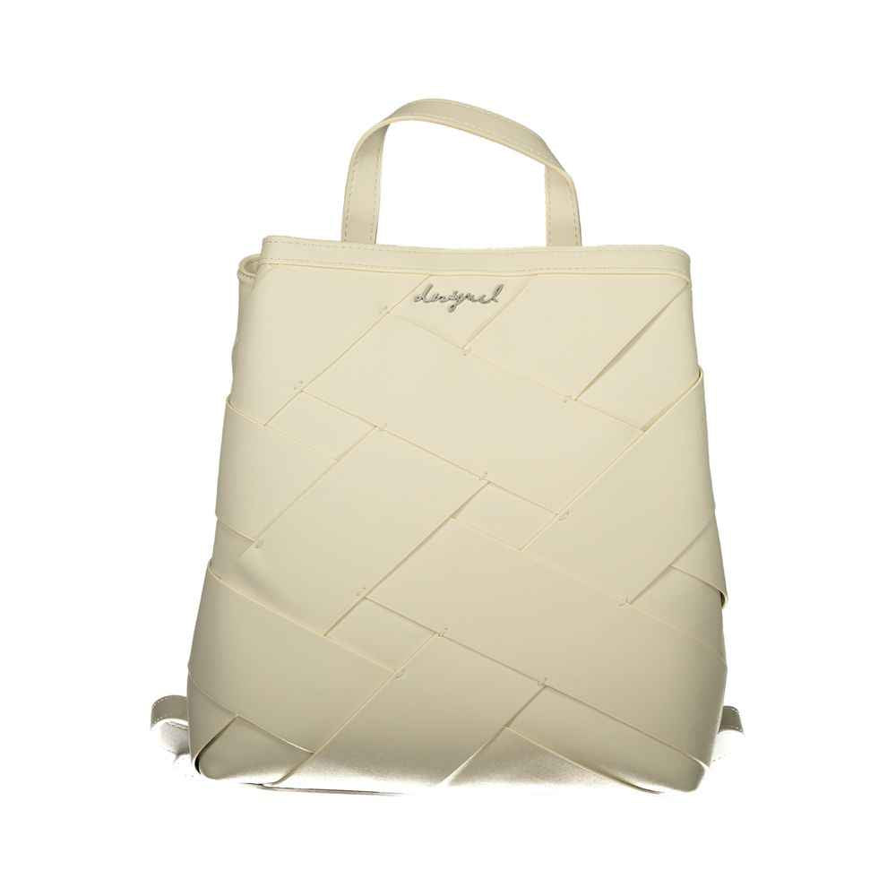Desigual White Polyethylene Backpack