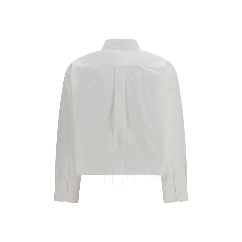 Miu Miu White Cotton Dress Shirt