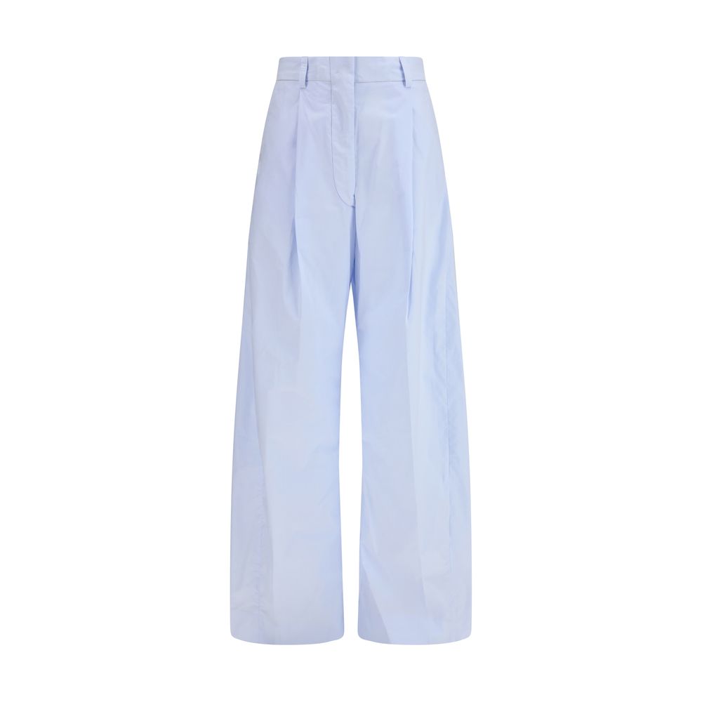 The Latest Blue Cotton Casual Pants