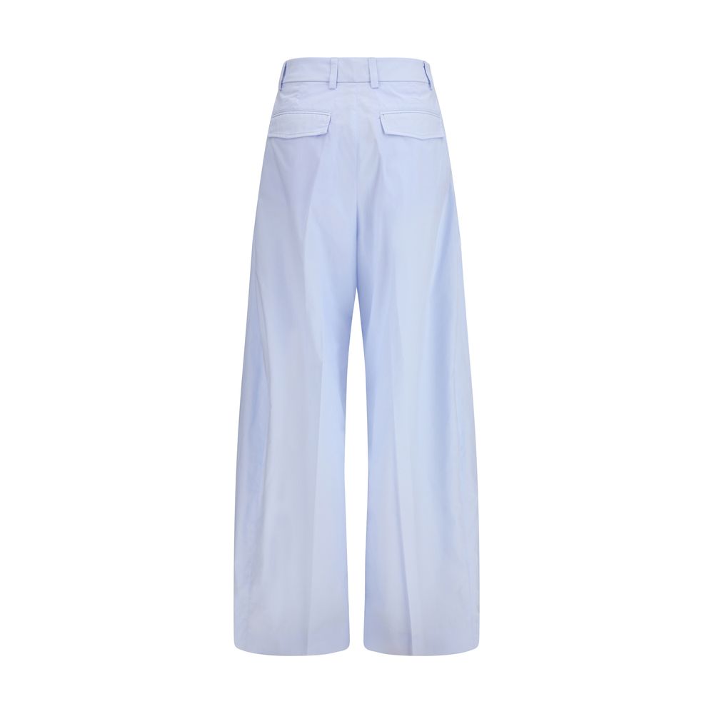 The Latest Blue Cotton Casual Pants