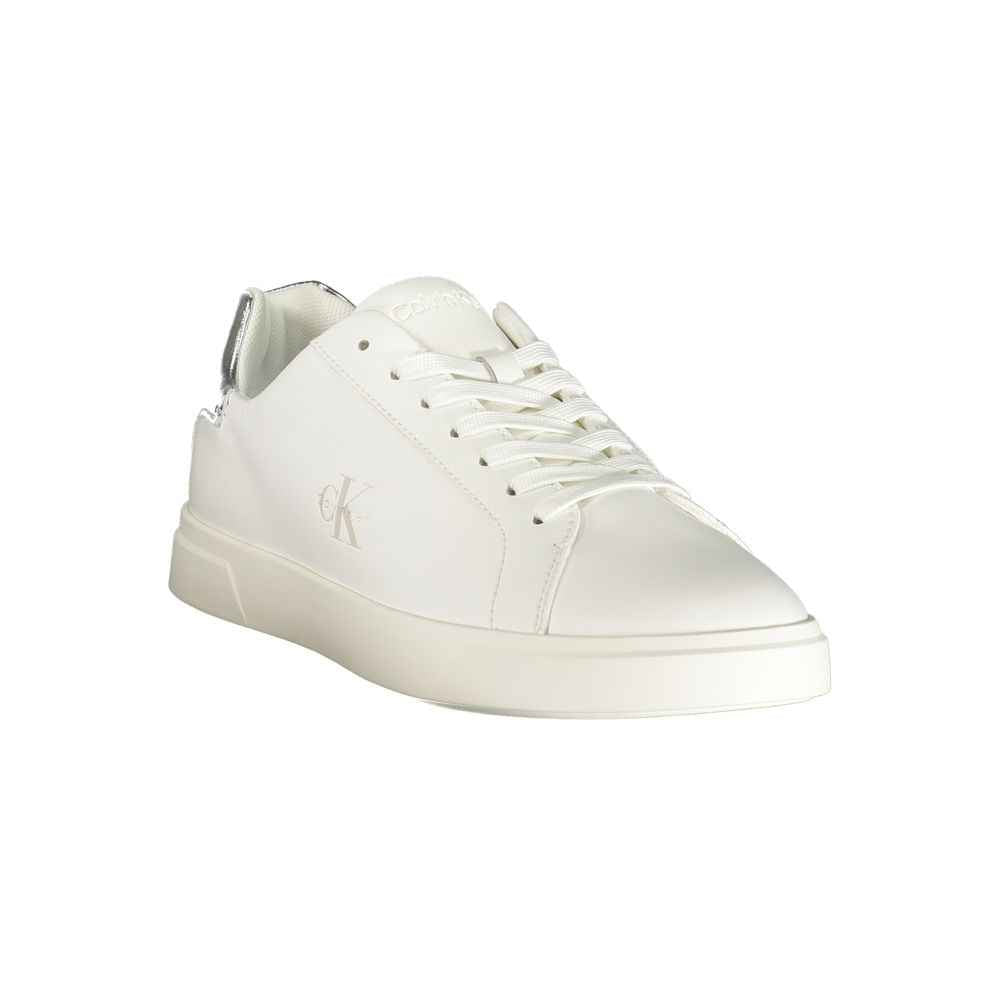 Calvin Klein White Polyester Low Top Sneakers