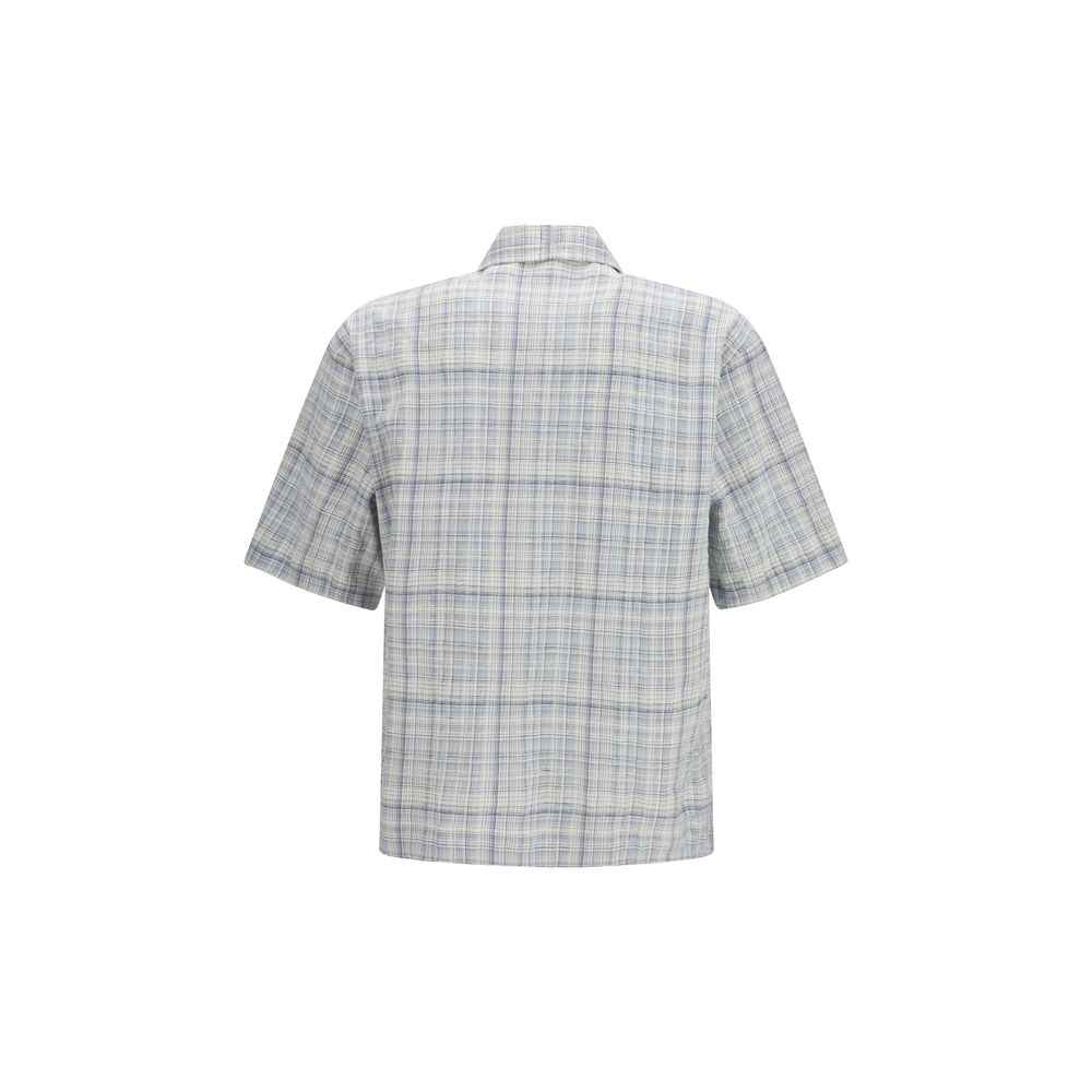Sunflower Blue Cotton Pattern Shirt