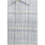 Sunflower Blue Cotton Pattern Shirt