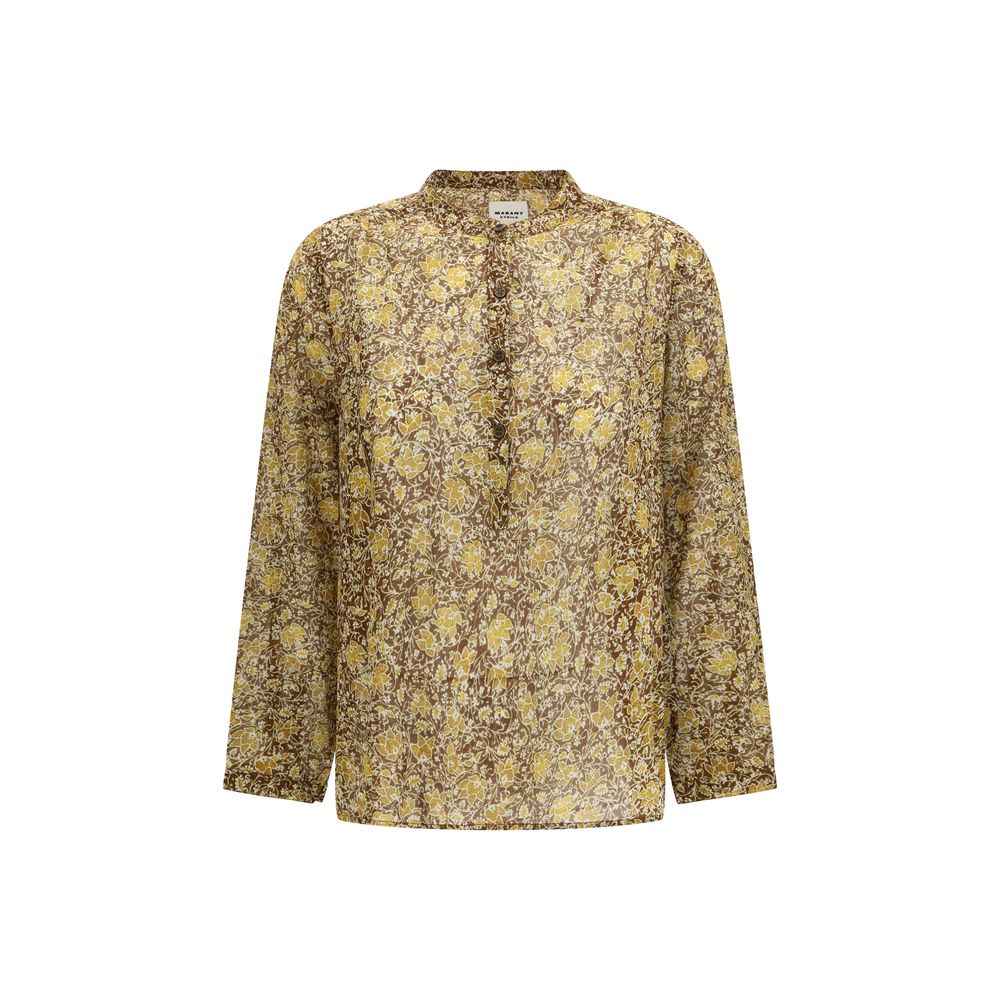 Marant Etoile Bicolor Cotton Pattern Shirt