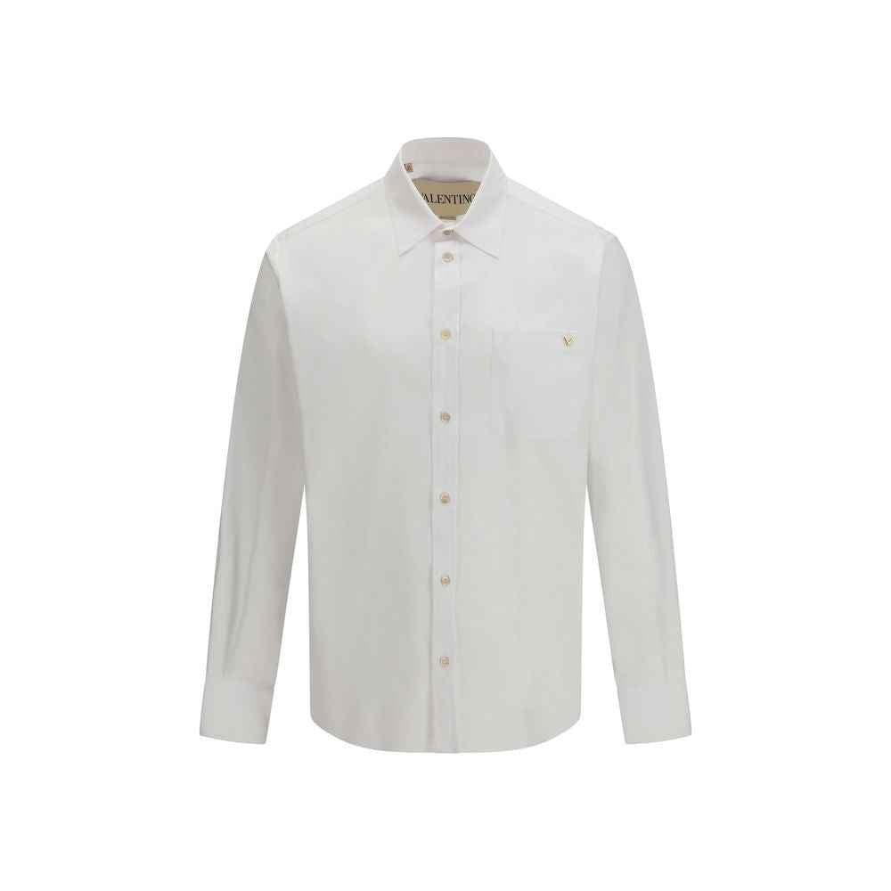 Valentino White Cotton Dress Shirt
