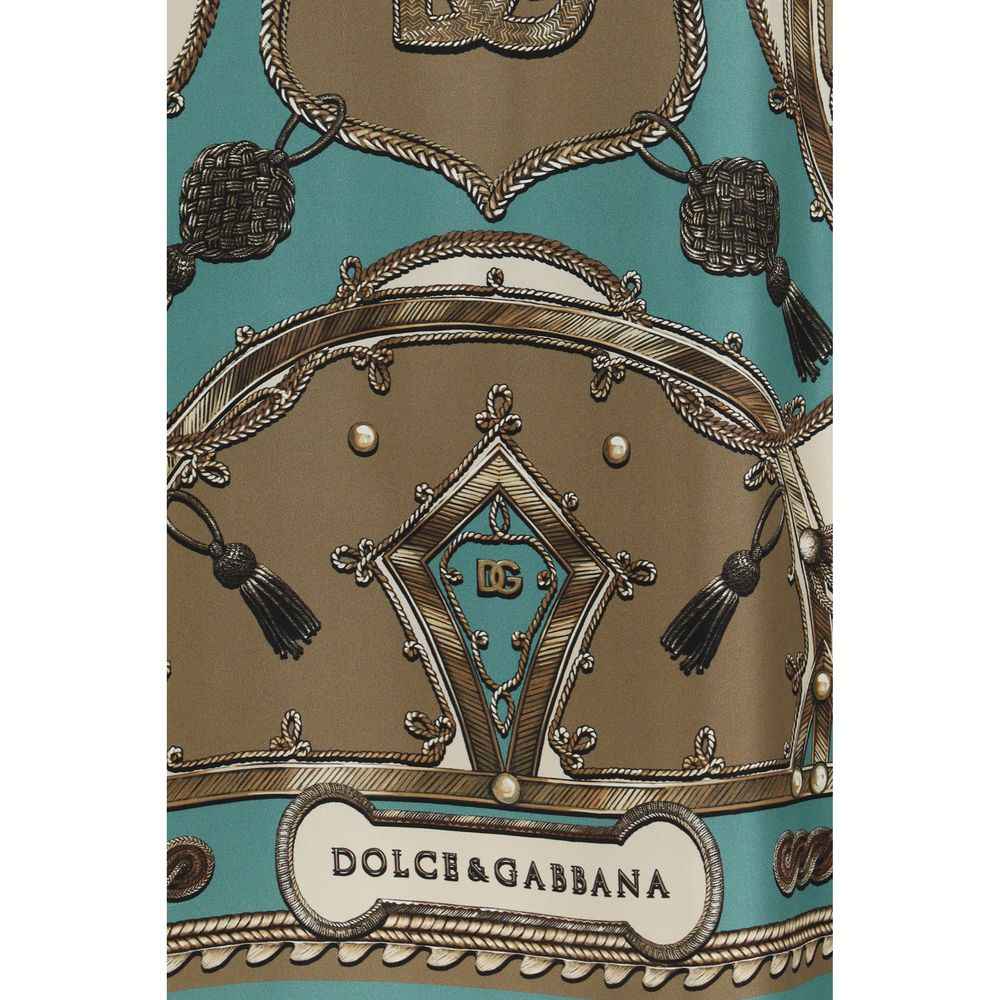Dolce & Gabbana Multicolor Silk Pattern Shirt