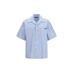 Dolce & Gabbana Blue Cotton Shortsleeve Shirt