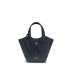 Giorgio Armani Blue Calf Leather Bos Taurus Handbag