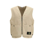 Stone Island Beige Cotton Sleveless Jacket