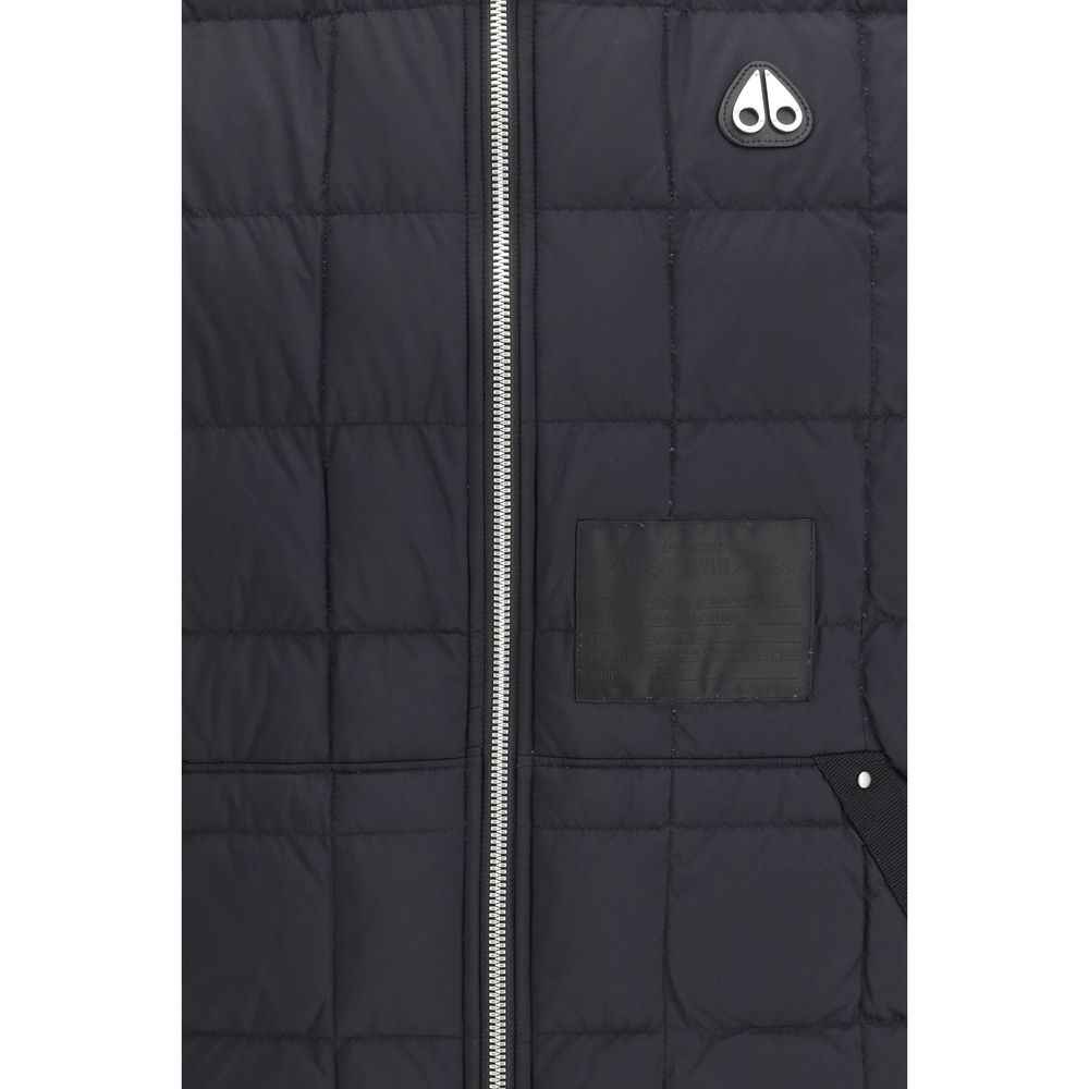 Moose Knuckles Black Nylon Sleveless Jacket