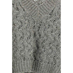 Brunello Cucinelli Bicolor Silk Sweatshirt