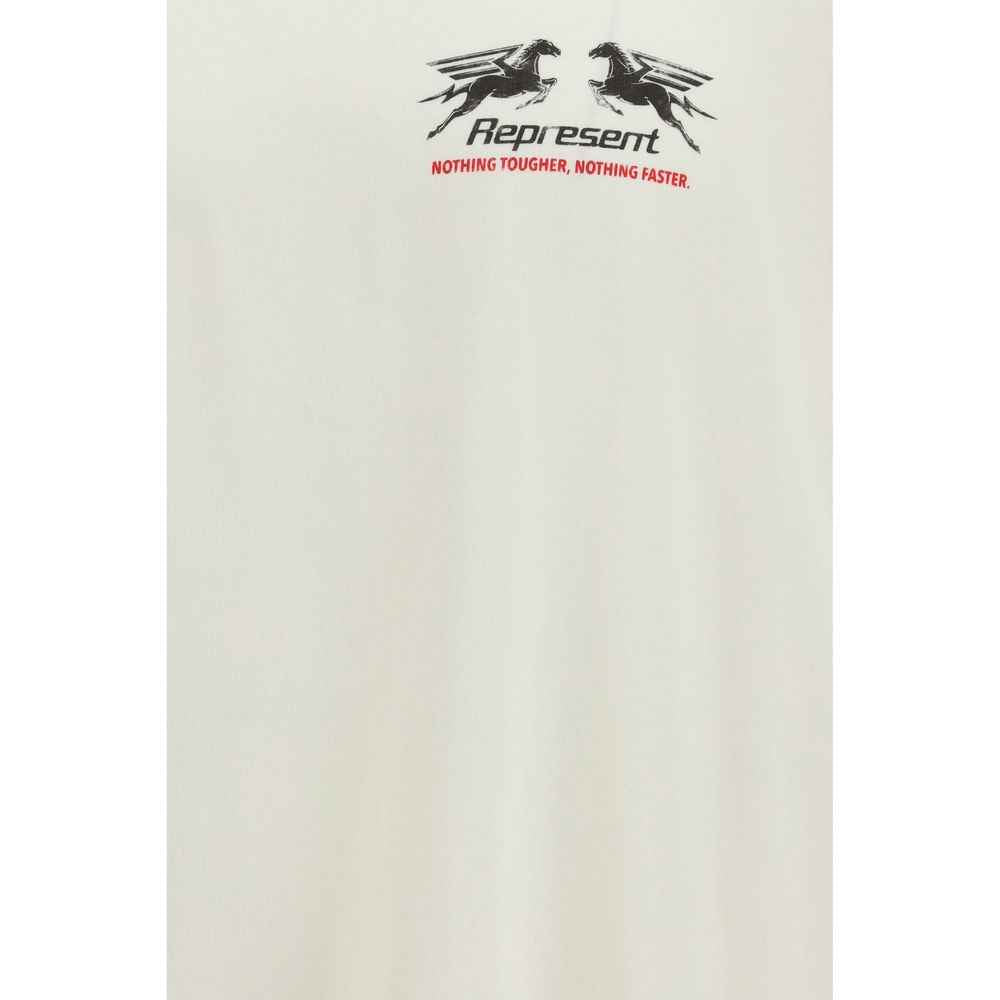 Represent White Cotton T-Shirt
