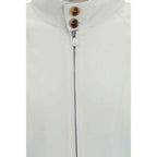 Brunello Cucinelli White Cotton Full-Length Jacket